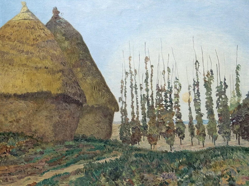 1870-Julius Bretz - Accanto ai pagliai